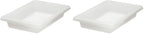 Rubbermaid Commercial Products Food Storage Box/Tote for Restaurant/Kitchen/Cafeteria, 5 Gallon, White (FG350600WHT) (Pack of 2) by RubbermaidCommercialProducts