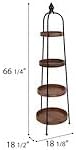 Hobby Lobby Metal and Wood 4-Tier Round Tray Shelf - Image 4