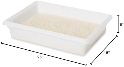 Rubbermaid Commercial Products Food Storage Box, 8.5 Gallon Capacity, White, for Restaurant/Kitchen/Cafeteria - Image 6