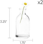 CHIVE ‘Loft’ Small Mini Flower Vases - Clear Glass Bud Vases, Set of 10 - Cute Vintage Rustic Centerpieces for Wedding, Events & Home - Premium Quality, Designed to Last - Image 6