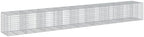 vidaXL Gabion Basket with Cover - Galvanized Iron Cage for Outdoor Landscaping/Decor - Tool-Free Assembly - 374"x39.4"x39.4" by vidaXL
