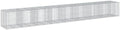 vidaXL Gabion Basket with Cover 374"x39.4"x39.4" Galvanized Iron by vidaXL