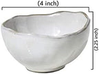 Serene Spaces Living Set of 4 Extra Small Free-Form Edge Glazed Ceramic Bowl, Wedding Planners, Event Stylists, Home Decor, Restaurant Tablescapes, 4" Diameter, 2.25" Tall - Image 4