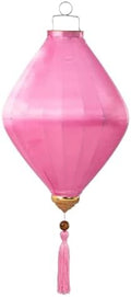 EYPKPL Chinese Lantern Oval Silk Lantern Traditional Oriental Hanging Lantern with Tassel Vietnamese Lantern Chinese Festive Satin Lantern(Pink,20 Inch) by EYPKPL