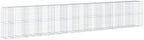 vidaXL Gabion Basket with Cover 452.8"x39.4"x78.7" Galvanized Iron - Image 7