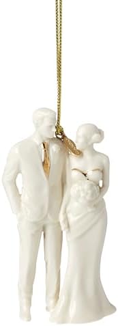 Lenox 2025 Bride and Groom Christmas Hanging Ornament by Lenox