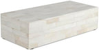 Handicrafts Home Decorative Storage Box with Lid– 10x4.5x2.5” Modern Home Decor Organizer, Memory Box & Jewelry Storage- Decorative Boxes for Living Room & Shelf Decor- Classic Plain- White by HandicraftsHome