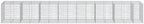vidaXL Gabion Basket with Cover 295.3"x39.4"x39.4" Galvanized Iron - Image 5