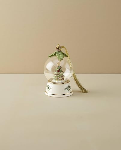 Lenox Christmas Tree in Snow Globe Hanging Ornament - Image 3