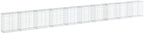 vidaXL Gabion Basket with Cover 393.7"x19.7"x39.4" Galvanized Iron by vidaXL