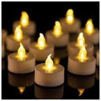 LED Tea Lights Battery Operated Flameless Candles 200 Pack Warm Yellow by Unknown