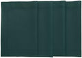 Solino Home Cotton Linen Woven Placemats Dark Green, 14 x 19 in, Set of 4 by SolinoHome