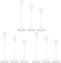 Candlestick Holders White, 9 Packs Taper Candle Holder for Candlesticks, Candle Sticks Holder Decor for Home Decor by Showin