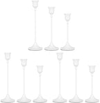 Candlestick Holders White, 9 Packs Taper Candle Holder for Candlesticks, Candle Sticks Holder Decor for Home Decor by Showin