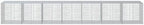 vidaXL Gabion Basket with Cover 275.6"x39.4"x39.4" Galvanized Iron - Image 5