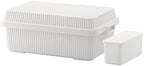 LIKE-IT STC-01S Stack-up Storage Box With Inner Box, 11.9 gal (53 L) Capacity, for Closet, Stock, Disaster Prevention, Toy and Ornament Organization by Like-it