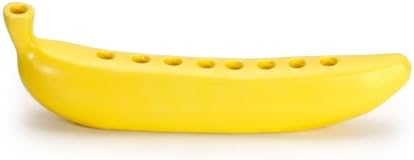 Kikkerland Novelty Ceramic Banorah™ – Menorah for Hanukkah, Chanukah Candle Holder – Fun, Banana Themed Menorah by KikkerlandDesignInc