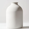 Large White Vase, Big Iron Vase for Long Stem Flowers, Modern Decor by RyddeligHome-AestheticHomeDecor