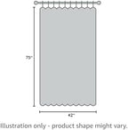 Flber Macrame Curtain Window Macrame Room Divider Doorway Curtain Boho Macrame Wall Hanging Living Room Bedroom Decor 42" W x 75" H - Image 7
