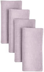 Solino Home 100% Pure Linen Napkins Lavender, Athena 20 x 20 in, Set of 4 by SolinoHome