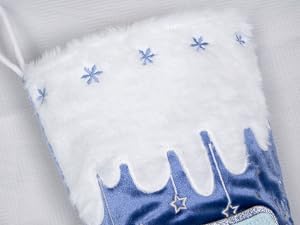 BHD BEAUTY 2026 New Three-Dimensional Christmas Stocking Blue Customized for Family Decorations Hanging Ornament for Xmas Holiday Party 6 Pack - Image 5