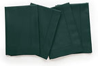 Solino Home Cotton Linen Napkins Dark Green Hemstitch, 20 x 20 in, Set of 4 by SolinoHome
