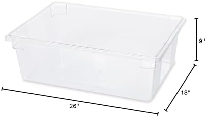 Rubbermaid Commercial Products Food Storage Box/Tote for Restaurant/Kitchen/Cafeteria, 12.5 Gallon, Clear - Image 3