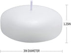 Tuyai (Set of 36) Floating Candles, 3 inch White Dripless Wax Burning Candles, for Weddings, Party, Special Occasions and Home Decorations - Image 3