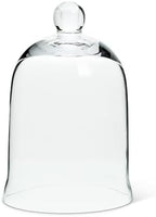 Abbott Collection 27-Carolyn Bell Shaped Glass Cloche, Clear (7" H) by AbbottCollection