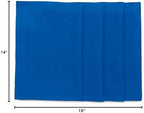 Solino Home Cotton Linen Placemats Blue Hemstitch, 14 x 19 in, Set of 4 - Image 5