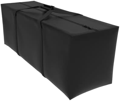 Outdoor Rectangular Cushion/Cover Storage Bag, Protective Zippered Storage Bags with Handles, 60"X20"X28" Black - Image 2