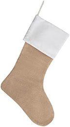 18" Burlap Christmas Stockings Bulk Plain Xmas Neutral Stockings for Fireplace Hanging,Pack 15 - Image 5