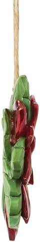 Enesco Jim Shore Heartwood Creek Legends of Christmas Poinsettia Hanging Ornament, 3.35 Inch, Multicolor - Image 5
