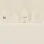 4-Pcs Masjid & Minar Decor Set (5"–7") — Elegant Contemporary Islamic Home Accent & Arabian Style Table Decor (White) - Image 5