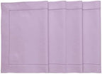 Solino Home Cotton Linen Placemats Lavender Hemstitch, 14 x 19 in, Set of 4 by SolinoHome