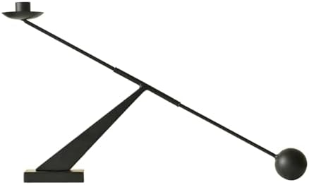 Modern Candle Holder Decor, Black Decorative Tapered Candlestick Holders, Candle Holder for Living Room, Dining Table, Fireplace by WOLAOJA