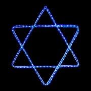 Novelty Lights LED Blue Star of David Rope Light Motif, Hanukkah Decor - Image 6