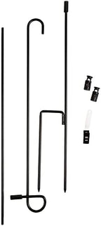Garden Flag Pole Stands 5 Pack - 28" Metal Holders for 12" x 18" Flags - Image 2