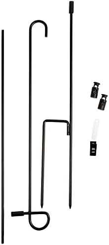 Garden Flag Pole Stands 5 Pack - 28" Metal Holders for 12" x 18" Flags - Image 2