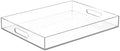 ATZYmolin 16"x12" Large Acrylic Serving Tray, Vanity Platter, Clear by ATZYmolin