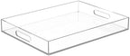 ATZYmolin 16"x12" Large Acrylic Serving Tray, Vanity Platter, Clear by ATZYmolin