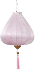 EYPKPL Oval Chinese Lantern Solid Color Silk Lantern Japanese Hanging Lantern Traditional Oriental Lantern with Tassel Vietnamese Lantern Lamp(Light Pink,14 Inch) by EYPKPL