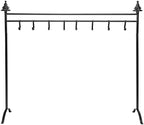 Red Co. 37.5” Christmas Tree Metal Freestanding Stocking Holder Stand Rack with 8 Hooks, Black - Image 2