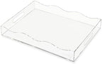 SXNOWS 12"x16" Clear Acrylic Serving Tray-Spill Proof by Sxnows