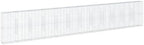 vidaXL Gabion Basket with Cover 472.4"x19.7"x78.7" Galvanized Iron by vidaXL