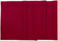 Solino Home Cotton Linen Placemats Red Soft Woven, 14 x 19 in, Set of 4 by SolinoHome