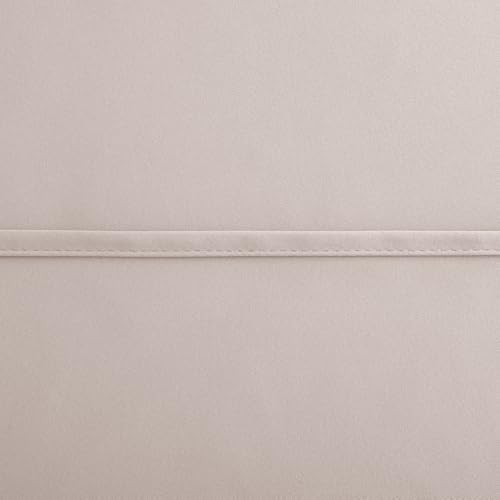 KOUFALL 52x63 Inch Length Tan Blackout Curtains for Living Room - Image 5