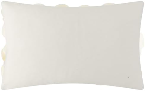 KINGROSE 3D Flower Throw Pillow Cover Decorative Cushion Cover Soft Pillow Case for Sofa Couch Bedroom Home Decor 12 x 20 Inches Cream - Image 5