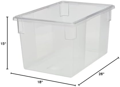 Rubbermaid Commercial Products-Food Storage Box/Tote, 21.5 Gallon, Clear, for Restaurant/Kitchen/Cafeteria - Image 3