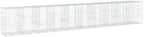 vidaXL Gabion Basket with Cover 393.7"x39.4"x59.1" Galvanized Iron by vidaXL